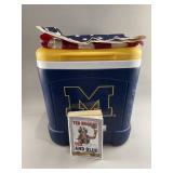 U of M Cooler, Flag & Ted Nugent Book