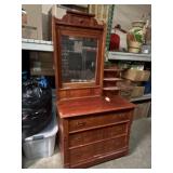 Victorian Eastlake Style Mirrored Dresser