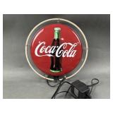 Vintage Coca-Cola Round Button Metal Sign