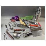 Vintage Cocktail Shaker, Kitchen Utensils & More