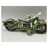 9" Hubley Cast Iron Motorcycle