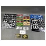 Vintage Boat & Car License Plates