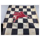 Vintage Original 2 Sided Mobil Oil Banner/Flag