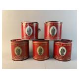 Vintage Prince Albert Tobacco Tins Set of 5