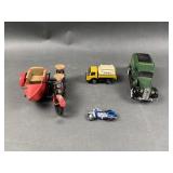 Harley Davidson 2 Seat w Sidecar Bank & More