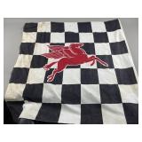 Vintage Original 2 Sided Mobil Oil Banner/Flag