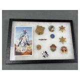 Displayed The Lone Ranger Pin Collection