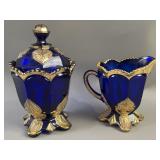 Antique Northwood Glass Sugar & Creamer