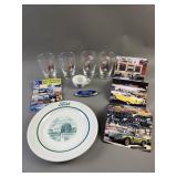 Ford 50th Anniversary Glasses Plate & More
