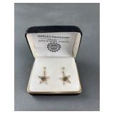 Harley Davidson 10K Earrings