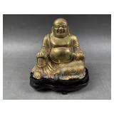 Brass Vintage Laughing Buddha Statue
