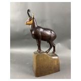 Switzerland Wyss Carved Chamois Family Figurine