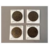 All Night Screw Check Vintage Brothel Saloon Coins