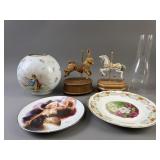 Carousel Music Boxes, Victorian Shade & More