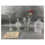 Lidded Candy Dish, Chandelier Crystals & More