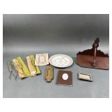 MCM Collectors Plate, Wood Shelf & More