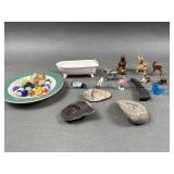Marbles, Miniature Figurines, Arrowheads & More