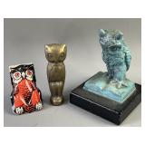 Owls Halloween Clicker Paperweight & Finial