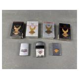 Harley-Davidson Lighters & Unopened Cigarettes