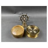 Landscale, Relide Vintage Ship Clocks & Brass Bell
