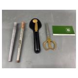 Vintage Ring Sizer, Italian Goldtone Sheers & More