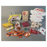 Collection of Coca Cola Pins, Ephemera & More