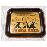 Fehrï¿½s Beer Advertising Beer Tray