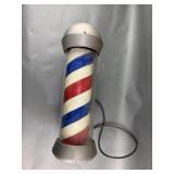 Rustic Rotating Vintage Barber Pole