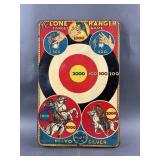 1930s Metal Lone Ranger Target Game Board
