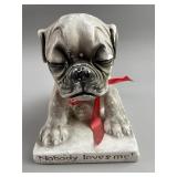 1917 Colby Cutey Pup Nobody Loves Me Chalkware