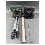 Focal & Tasco Binoculars & Tripod Banner Stand