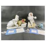 Snowbabies Ashton Drake Sunshine & Fishing Dolls