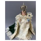 Vintage Chalkware Infant of Prague Doll