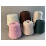 Large & Small Cones of Vintage Yarn