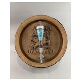 Vtg Lowenbrï¿½u Faux Wood Barrel Sign