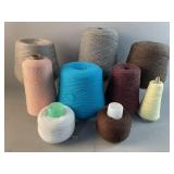 Large & Small Cones of Vintage Yarn
