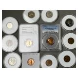 Graded Pennies, Wheat Pennies & More