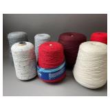 Cones of Wool & Wool Blend Yarn