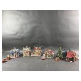 Santa Kins Village Porcelain Collectables