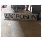 Zacposen Store Sign (plastic)