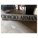 Giorgio Armani Store Sign (Plastic)