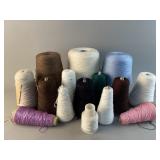 Large & Small Cones of Vintage Yarn