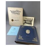 Antique Photo Album w/ Photo Copies & More