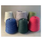 Large & Small Cones of Vintage Yarn