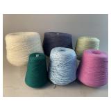 Large & Small Cones of Vintage Yarn