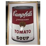 Andy Warhol Style Campbells Soup Framed Print
