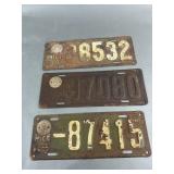 Antique Michigan License Plates