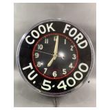 Cook Ford Industrial Wall Clock