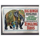 Big Bingo Ringling Bros Lithograph