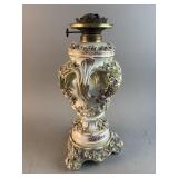 Capodimonte Style Porcelain Oil Urn Lamp
